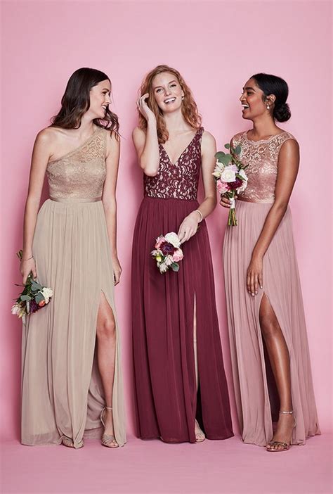 Davids Bridal Bridesmaid Dresses Deer Pearl Flowers