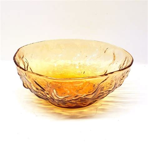 Seneca Dining Seneca Glass Bowl Dessert Fruit Amber Driftwood Morgantown Crinkle Poshmark