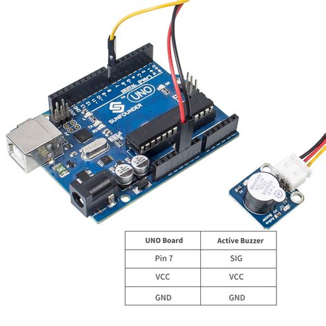 Active Piezo Buzzer Module Sunfounder Dc 33 5v Low Level Trigger