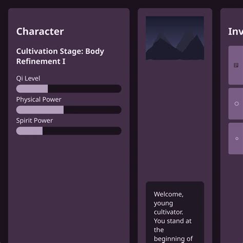 Cultivation Adventure Game