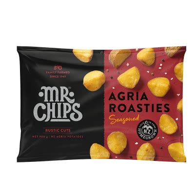 Mr Chips Seasoned Agria Roasties 900G Is Halal Suitable Vegan