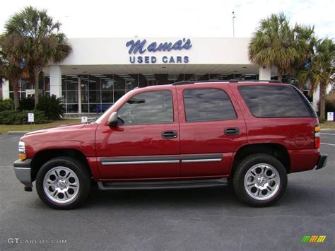 2005 Sport Red Metallic Chevrolet Tahoe Ls 23181549