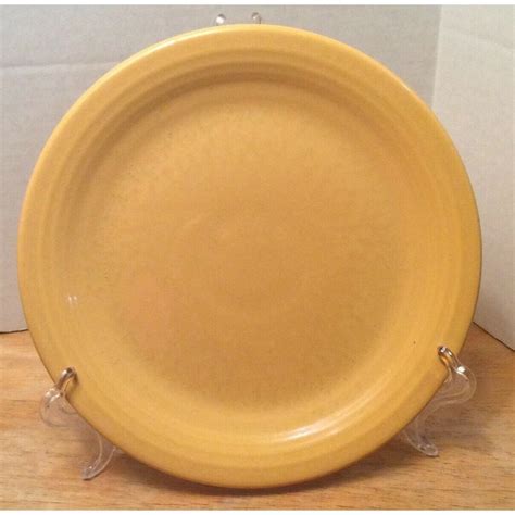 Vintage Genuine Fiestaware Hcl Usa Yellow Salad Dessert Plate Etsy