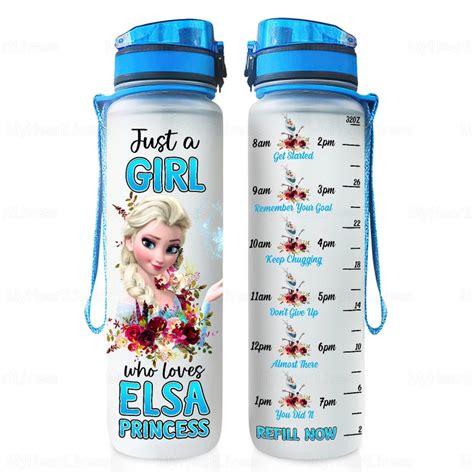 Elsa Frozen Water Bottle Elsa Frozen Personalized Disney Princess