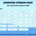 Soft Blue Pastel Minimalistic Twitch Overlays Panels And Animated