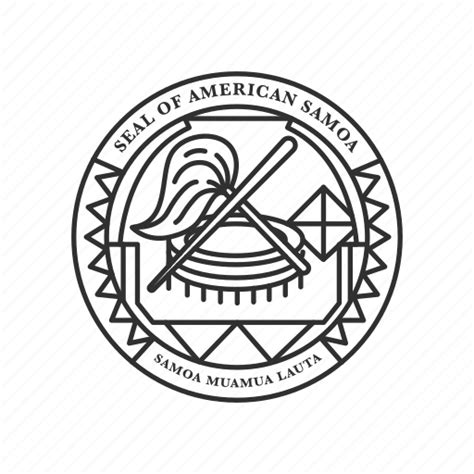 America American Samoa Samoa Samoan Seal Samoan Symbol Usa Icon