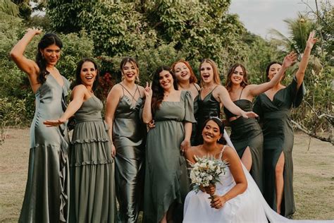 Ideia De Vestidos De Madrinha Casamento Verde Madrinhas De Casamento