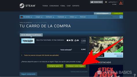 Steam cómo regalar un juego