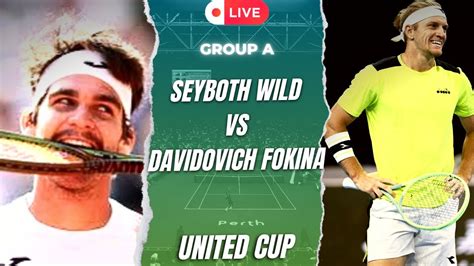 Alejandro Davidovich Fokina Vs Thiago Seyboth Wild United Cup