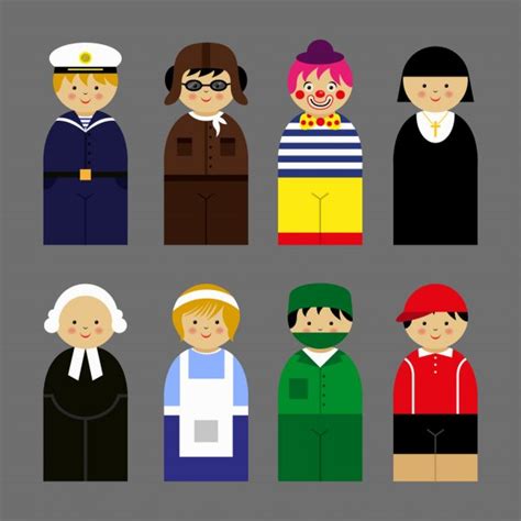 People Icons Occupations Vector Art Stock Images Depositphotos