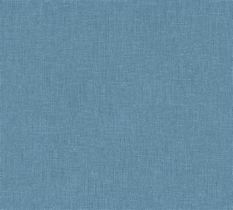 Vliestapete Uni Textil Optik Blau 36925 9