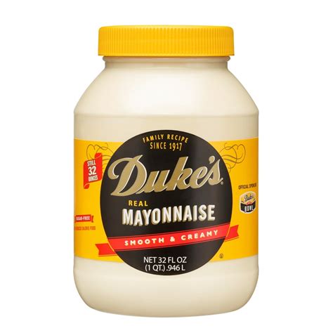 Dukes Real Mayonnaise 32 Oz Jar