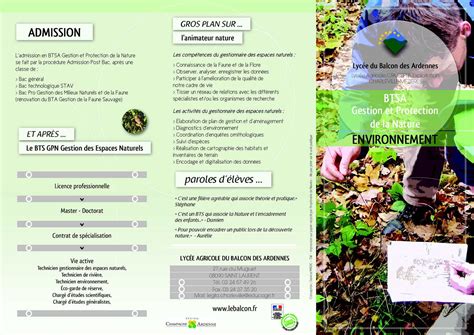 BTSA Gestion Et Protection De La Nature Enseignement Agricole