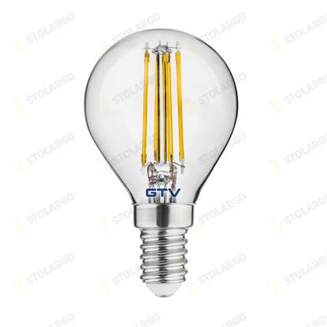 Stolargo GTV LD G45FL4 40 Żarówka LED FILAMENT G45 4000K E14 4W