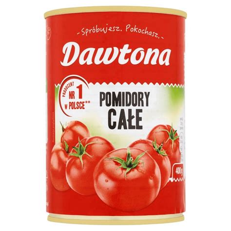 Pomidory w puszce całe bez skórki 400g Dawtona 11863837593 Allegro pl