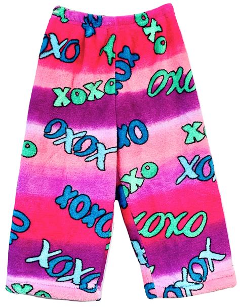 Pink And Purple Xo Xo Ombre Pajama Pants Made With Love And Kisses