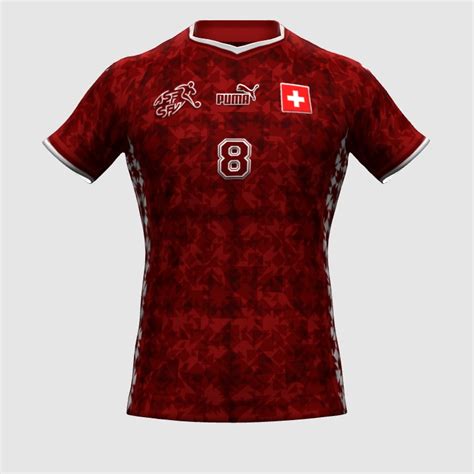 Switzerland Home Jersey Concept For Euro Pes Master Kit Creator