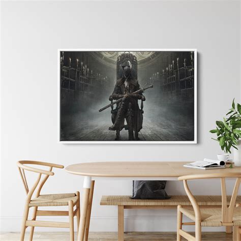 Bloodborne Poster Lady Maria Wall Art Rolled Canvas Print Game