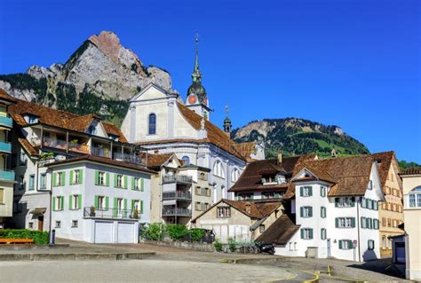 Little Town Schwyz Central Switzerland Stock Photos - Free & Royalty-Free Stock Photos from ...