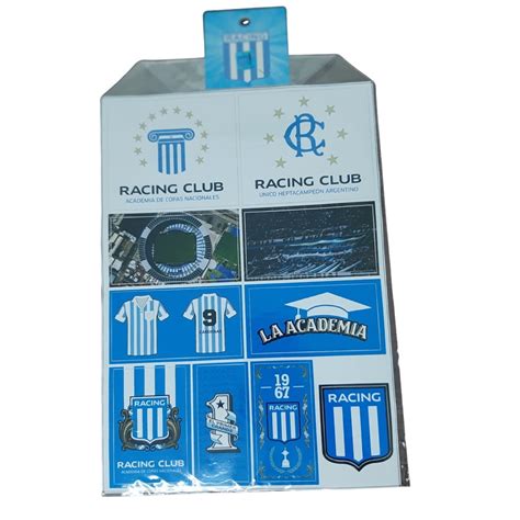 Plancha De Stickers Racing El Gaucho Store