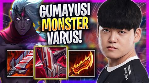 Gumayusi Is A Monster With Varus T Gumayusi Plays Varus Adc Vs