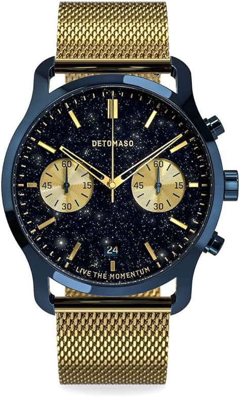 Detomaso Sorpassso Chronographe Limited Edition Stella Oro Montre Pour