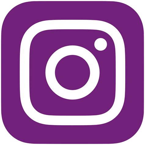 Purple Instagram Icon Comic Style Purple Instagram Logo Icon