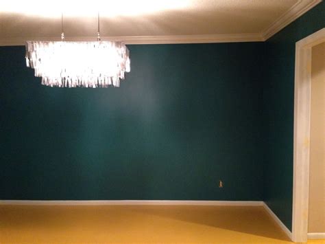 Teal Walls Teal Ocean By Benjamin Moore Painted Subfloor Buttercup