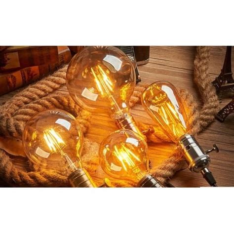 Jual Lampu Bulb LED Filamen Edison Vintage G80 4W 4 Watt Fitting E27