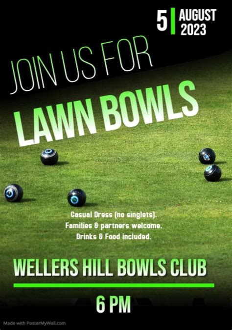 Copy Of Lawn Bowls Postermywall