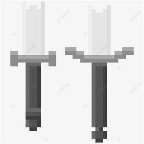 Material De Espada Preta Quebrada Pixel Art Png Espada Quebrado