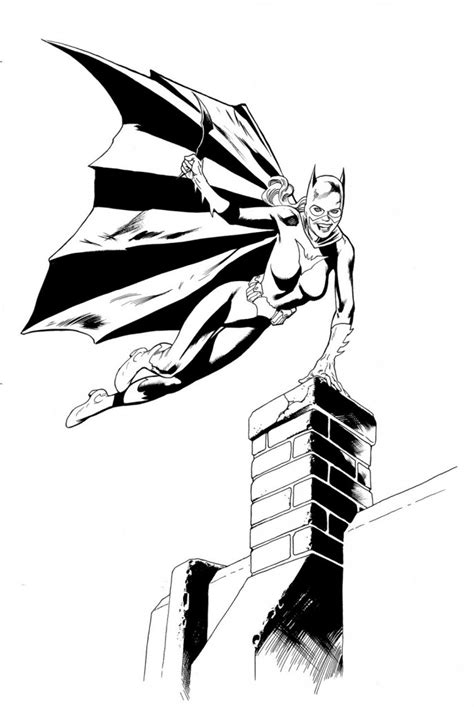 Dibujo Para Colorear De Batgirl