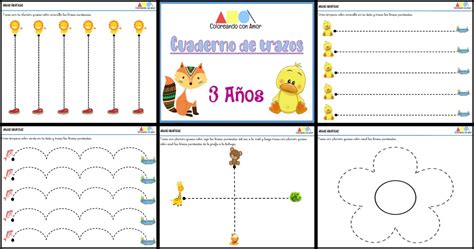 Cuaderno De Trazos 3 AÑos Imagenes Educativas