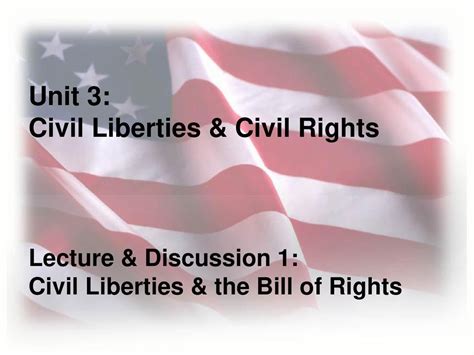 Unit 3 Civil Liberties And Civil Rights Ppt Download