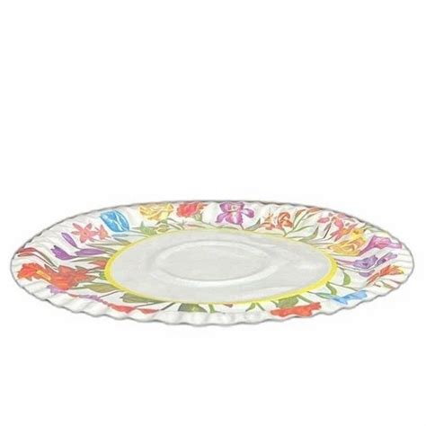 Inch Floral Printed Paper Plate At Rs Piece Printed Paper Plate