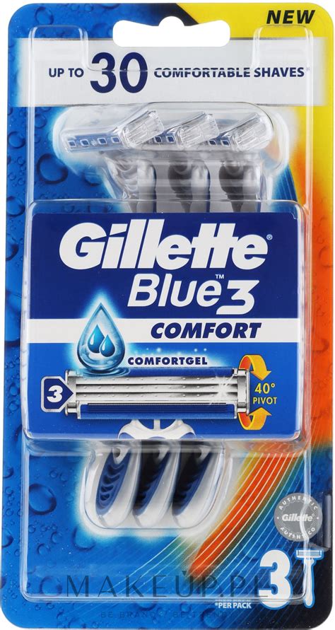 Gillette Blue 3 Comfort Jednorazowe Maszynki Do Golenia 3 Szt