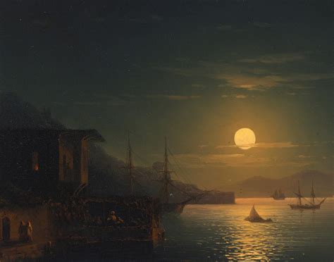 Russian Art Day Sale Sotheby S Moonlight Painting Seascape