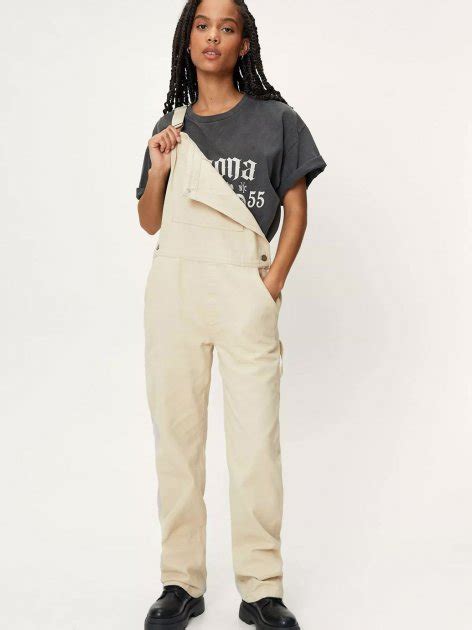 Полукомбинезон джинсовый Nasty Gal gzz45187b80 38 Бежевый ...