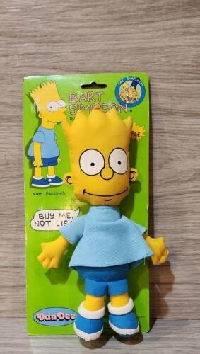 Vintage Bart Simpson Plush Rag Doll Dan Dee 1990 Buy Me Not Lisa 10