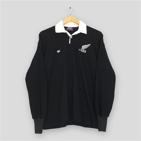 Vintage Canterbury Of New Zealand All Blacks Rugby Shirt Small