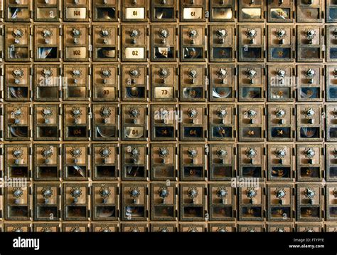 Post office boxes, USA Stock Photo - Alamy