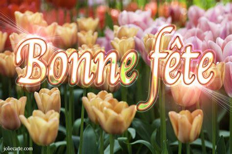 Cartes Virtuelles Bonne Fete Tulipe Joliecarte