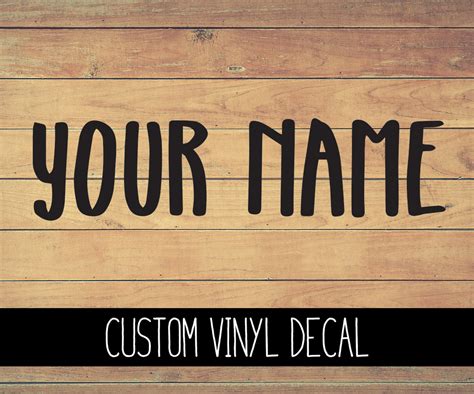 Custom Name Vinyl Decal Bella Rose Paper Co