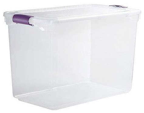 Mainstays 18-Inch Large Clear Storage Bins, Set of 6 - Contemporary ...