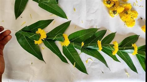 4 door wall mango leaves decoration idea mango leaf garland festival ...