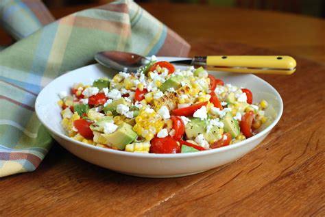 Grilled Corn Salad With Avocado Tomato And Feta Cheese — Circle B Kitchen