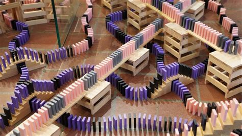 30000 Dominoes Brattleboro Domino Toppling 12 Youtube