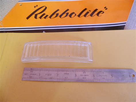 Rubbolite Model 40 Number Plate Light Lens 1774 LMS Lichfield