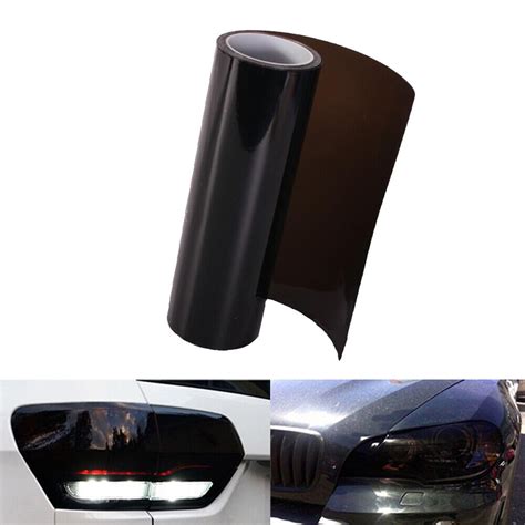 Car Tint Headlight Taillight Fog Light Vinyl Smoke Film Dark Sheet Accessories Ebay