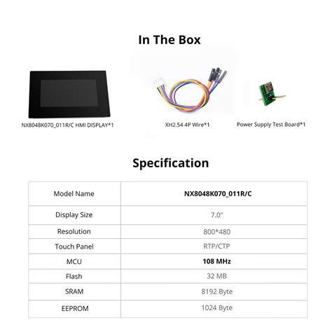 Nextion Nx K C Inch Enhanced Series Usart Hmi Capacitive